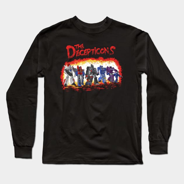 The Decepticons Long Sleeve T-Shirt by Zascanauta